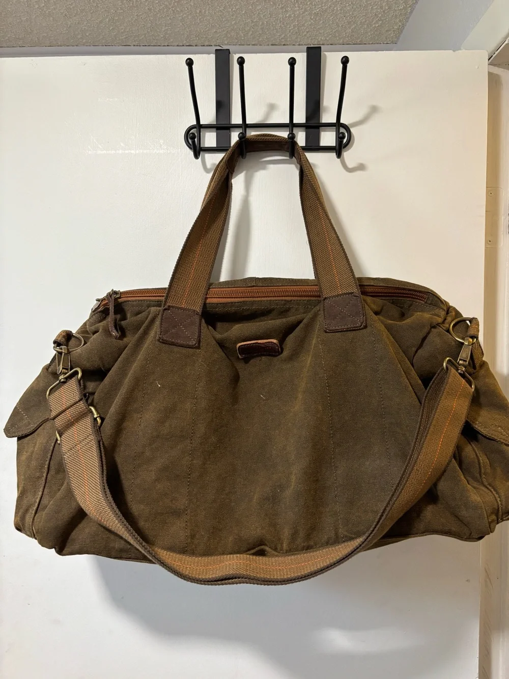 Bed Stu Vic Duffel Bag Canvas Military Utility Rugged Travel Carry On XL Unisex